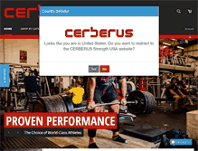 Tablet Screenshot of cerberus-strength.com
